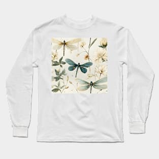 Dragonfly Pattern 5 Long Sleeve T-Shirt